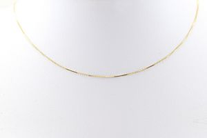 Gyermek Arany nyaklánc velencei kocka 0.5mm széles - Baba arany nyaklánc