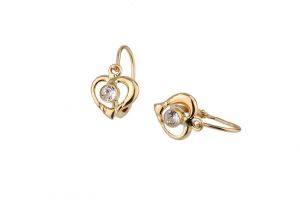 Arany bébi és gyermek fülbevaló bf-sz03-sa.f - Arany baba fülbevalók