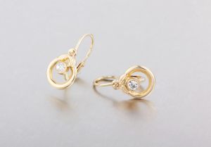 Arany bébi és gyermek fülbevaló f.f-ald-467 - 