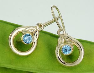 Arany bébi és gyermek fülbevaló f.vk-ld-408 - 