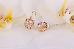 Arany bébi és gyermek fülbevaló gy.f-ld-414 - Arany gyerek fülbevaló