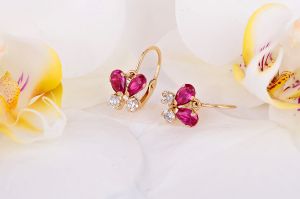 Arany bébi és gyermek fülbevaló x.-a140.4.101 - 