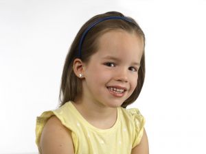 LISA fehér arany gyermek fülbevaló csavaros félig áttört pillangó JTAG-0311 - 