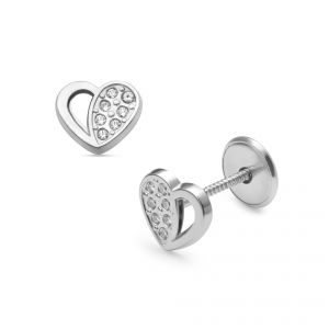 LISA fehér arany baba és gyermek fülbevaló JTAG-0427 - Arany baba fülbevalók