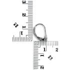 Ezüst virág fülbevaló pink cirkóniával, patentzáras, ródiumbevonatos